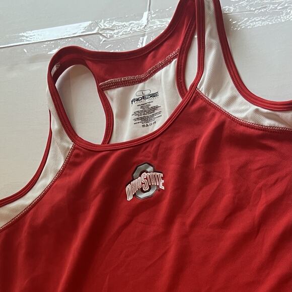 Ohio State Lady Buckeye Racerback Athletic Tank Top Medium Pro Edge - Picture 2 of 7